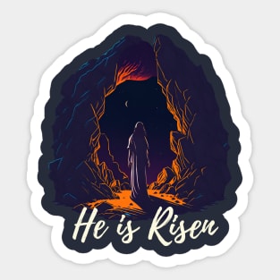 Easter Shirt Design: He Is Risen 1 Sticker